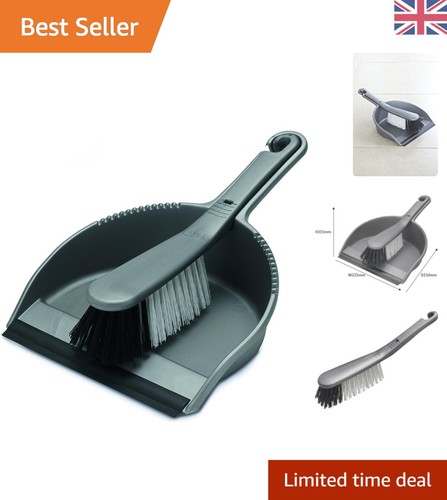 Metallic silver dustpan and - dustpan,