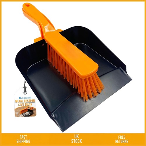 Heavy duty steel metal dustpan - heavy,