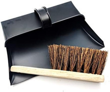 Metal Dustpan & Stiff Brush