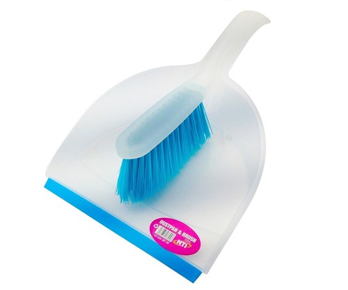 Heavy duty dustpan and brush - heavy,