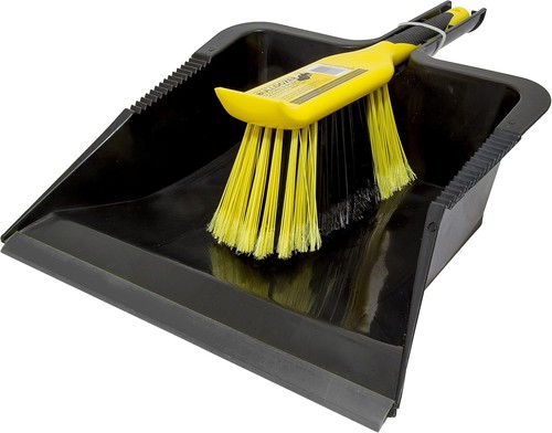 Heavy duty dustpan brush set - brush,