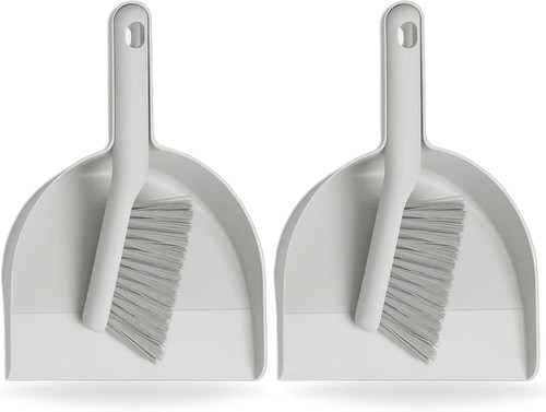 Heavy duty dustpan and - 2x,