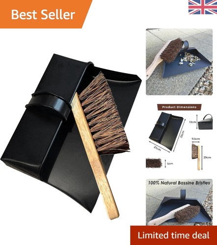 Sturdy metal dustpan with hard - metal,