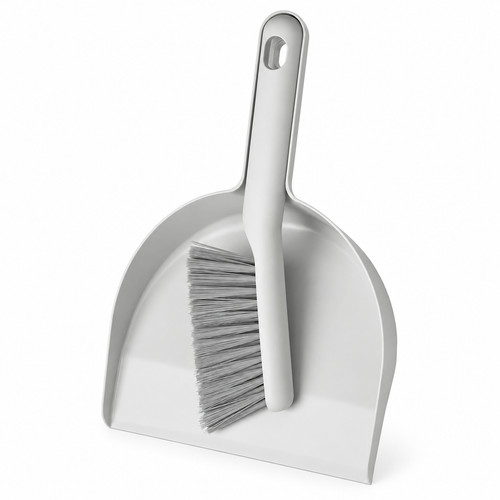 Heavy duty dustpan and - and, brush