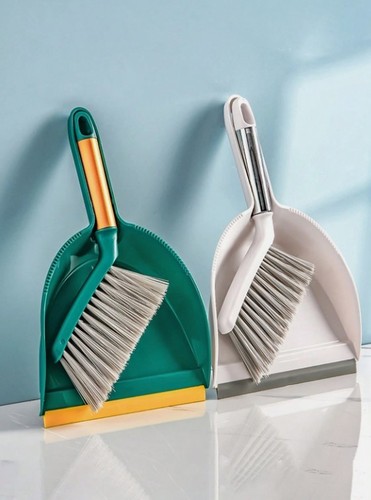 Heavy duty dustpan and brush - heavy,
