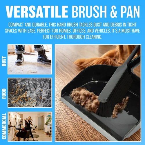 Large dustpan and - large, brush