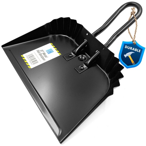 Metal dustpan flat - 12",